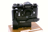 NIKON F BLACK WITH F36 DRIVE AND BATTERY PACK