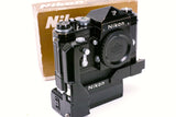 NIKON F BLACK WITH F36 DRIVE AND BATTERY PACK