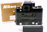 NIKON F BLACK PHOTOMIC WITH F36 MOTOR DRIVE AND BATTERY PACK