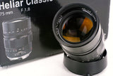 Voigtlander Heliar Classic 75mm F1.8  Leica M mount