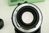 Voigtlander 40mm F1.4 Classic S.C. in Leica M mount with LH-6 hood