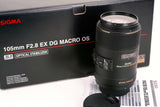 Sigma 105mm F2.8 EX DG Macro OS HSM