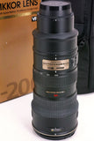 VR Zoom Nikkor  AF-S  70-200mm F2.8G IF-ED