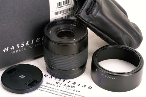 Hasselblad XCD 45mm F3.5 Lens  . 919 actuations