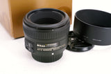 Nikon AF-S 50mm F1.8G  lens