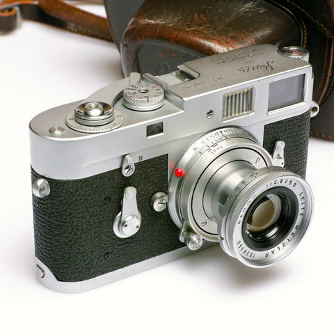 Leica M2 ser no 10068xx inc F2.8 50mm coll Elmar and erc